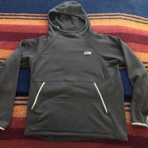 Fayettechill Leah - women's grid fleece hoodie in pine green